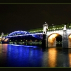 Андреевский мост ночью
