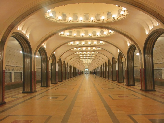 Станция Маяковская. Московское метро