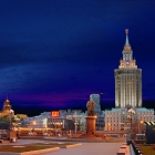 Комсомольская площадь и памятник П. П. Мельникову